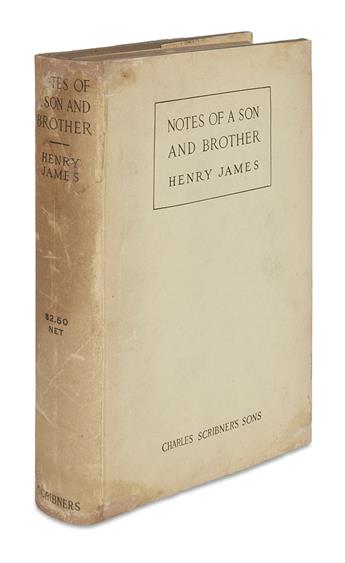 JAMES, HENRY. A Small Boy and Others * Notes of A Son and Brother.